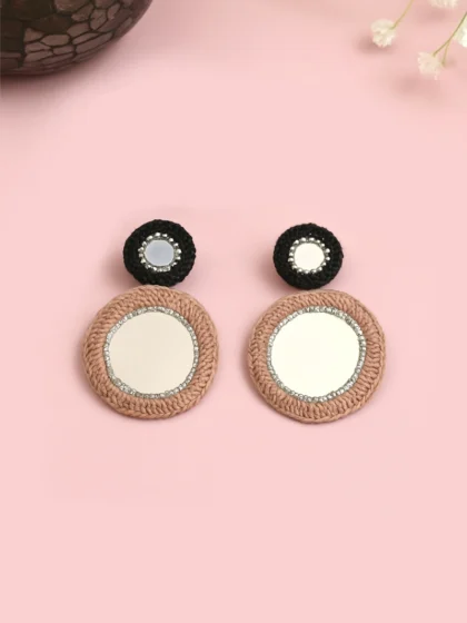 Handcrafted Mirror Earrings