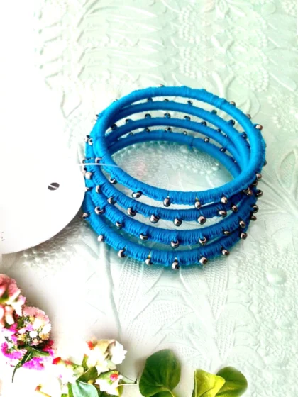 BLUE THREAD BANGLES